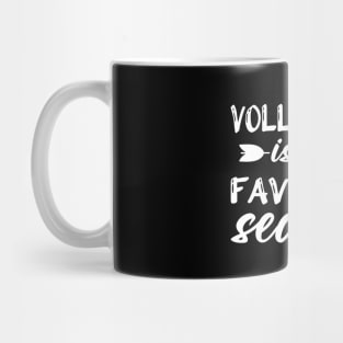 Saying For Sports Lovers Volleyball Is My Favorite Season Mug